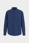 Chequered twill shirt