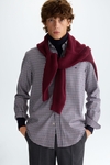 Gingham check Oxford shirt