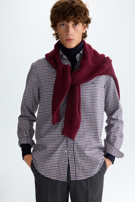 GINGHAM CHECK OXFORD SHIRT