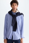 Gingham check Oxford shirt