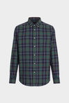 Multi-check twill shirt