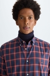 Multi-check twill shirt