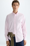 Striped poplin shirt