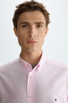 Striped poplin shirt