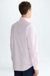 Striped poplin shirt