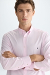 Striped poplin shirt