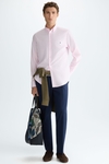 Striped poplin shirt