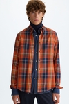 Chequered twill shirt