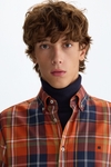 Chequered twill shirt