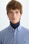 Candy stripe poplin shirt