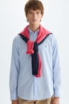 Candy stripe poplin shirt