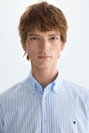 Candy stripe poplin shirt