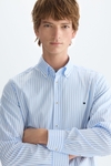 Candy stripe poplin shirt