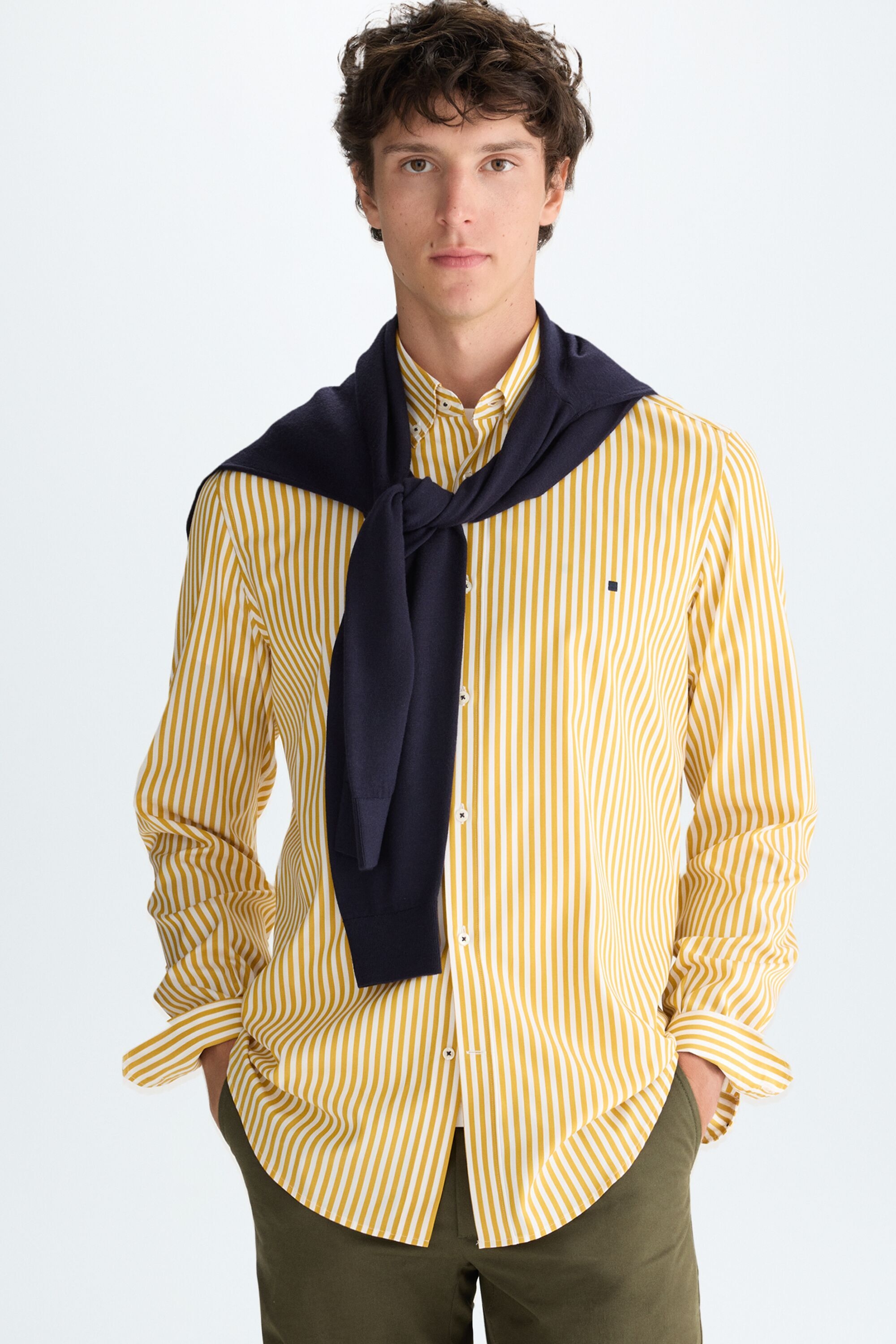 Candy stripe poplin shirt