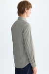 Candy stripe poplin shirt