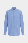 Gingham check poplin shirt