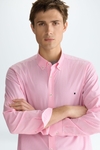 Gingham check poplin shirt