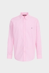 Gingham check poplin shirt