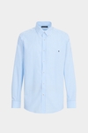 Gingham check poplin shirt