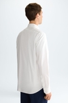 Grosgrain-trimmed Oxford shirt