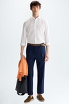 Spread collar Oxford shirt