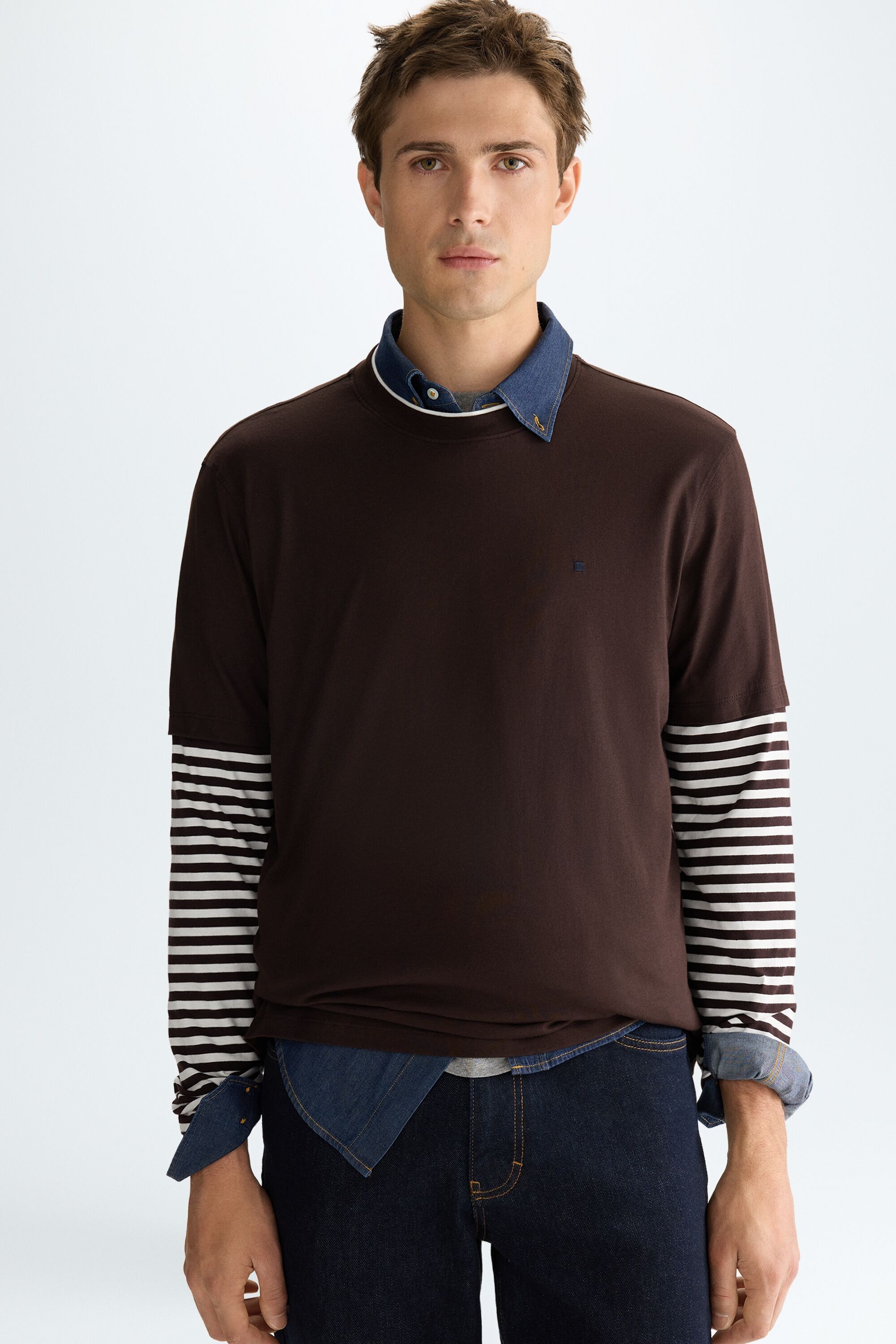 Long-sleeved double t-shirt