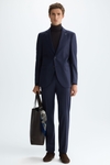 Tropical wool classic fit suit jacket
