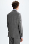 Chaqueta de traje classic fit ojo de perdiz lana