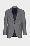 Chaqueta de traje classic fit ojo de perdiz lana