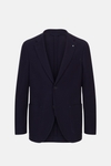 Cotton textured knit relaxed fit blazer