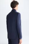 Chaqueta cruzada de traje classic fit sarga lana