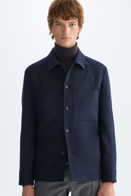 WOOL FLANNEL OVERSHIRT