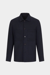 Wool flannel overshirt