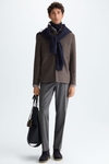 Textured wool overshirt