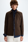 Wool flannel overshirt