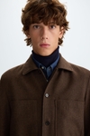 Wool flannel overshirt