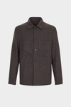 Wool flannel overshirt