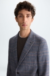Prince of Wales check cotton relaxed fit blazer