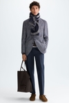 Prince of Wales check cotton relaxed fit blazer