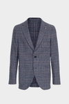 Prince of Wales check cotton relaxed fit blazer