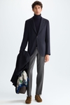 Wool twill relaxed fit blazer