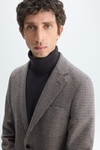 Houndstooth wool relaxed fit blazer