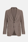 Houndstooth wool relaxed fit blazer