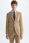 Cotton twill relaxed fit suit jacket