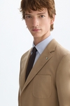 Cotton twill relaxed fit suit jacket