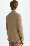 Cotton twill relaxed fit suit jacket