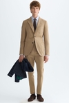 Cotton twill relaxed fit suit jacket