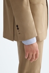Cotton twill relaxed fit suit jacket