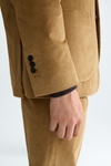 Chaqueta de traje relaxed fit pana algodón