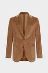 Chaqueta de traje relaxed fit pana algodón